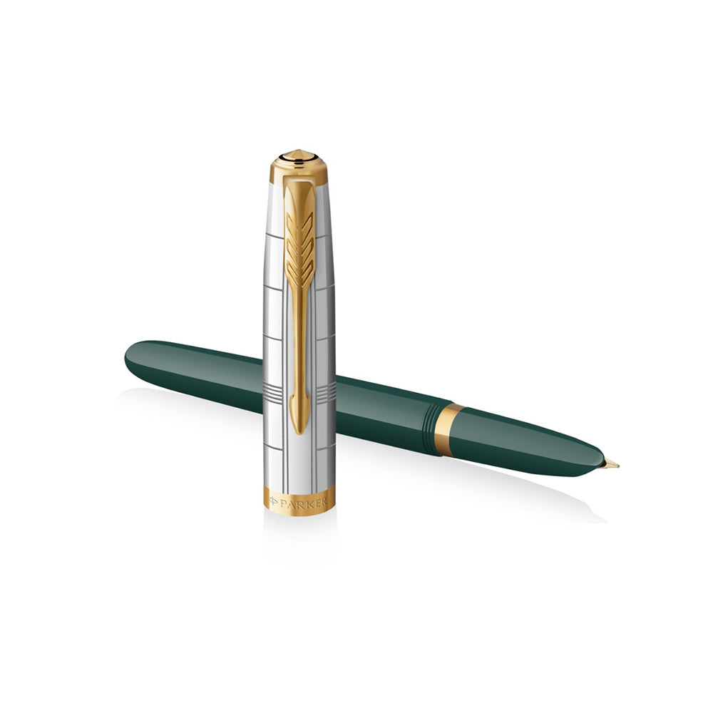 Parker 51 Forest Green GT Fountain Pen – Medium Nib
