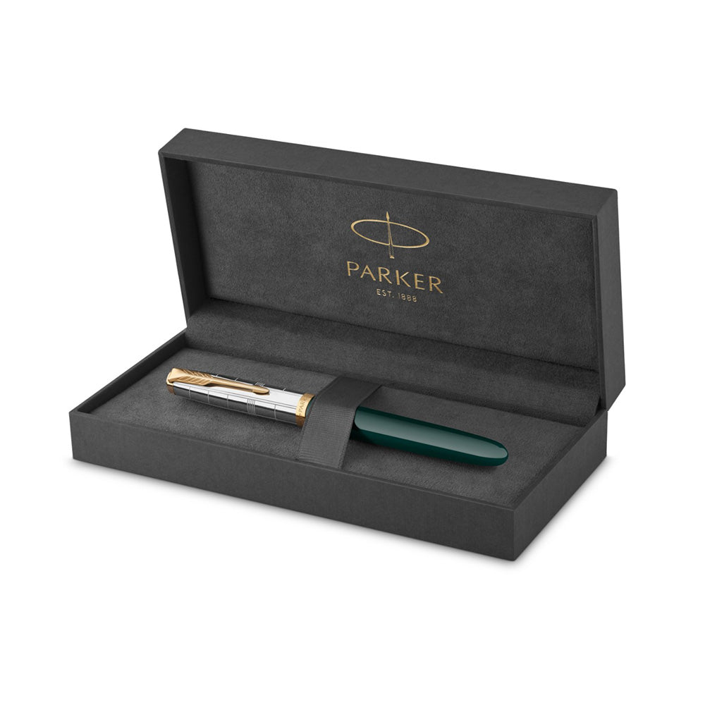 Parker 51 Forest Green GT Fountain Pen – Medium Nib