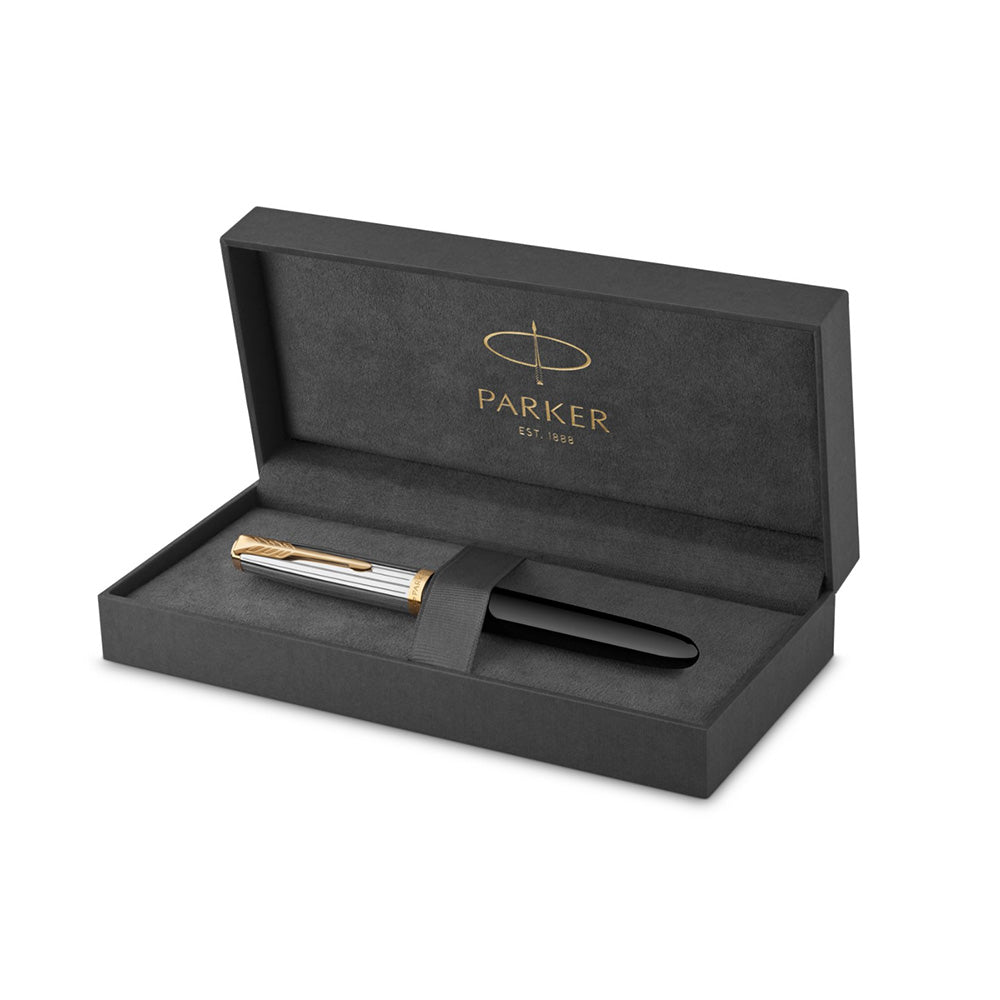 Parker 51 Black GT Fountain Pen – Medium Nib