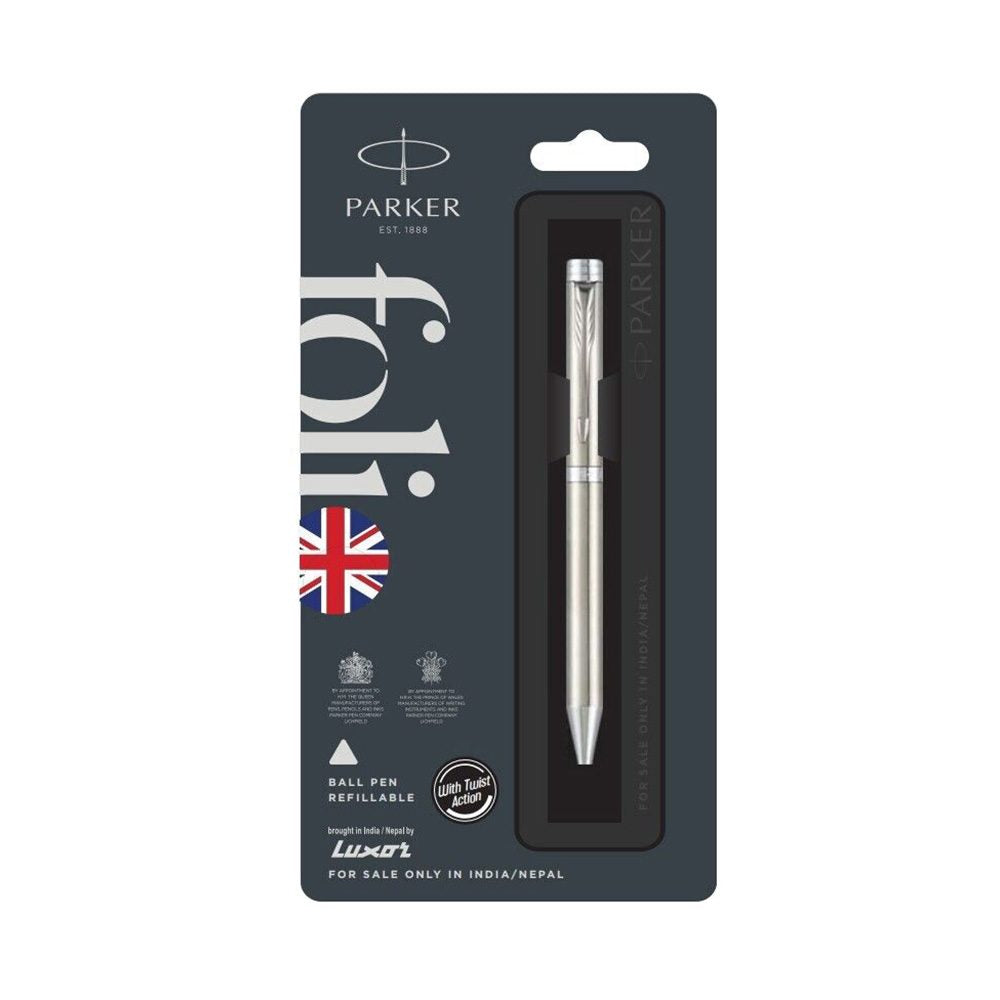 Parker Folio Stainless Steel CT Ball Pen