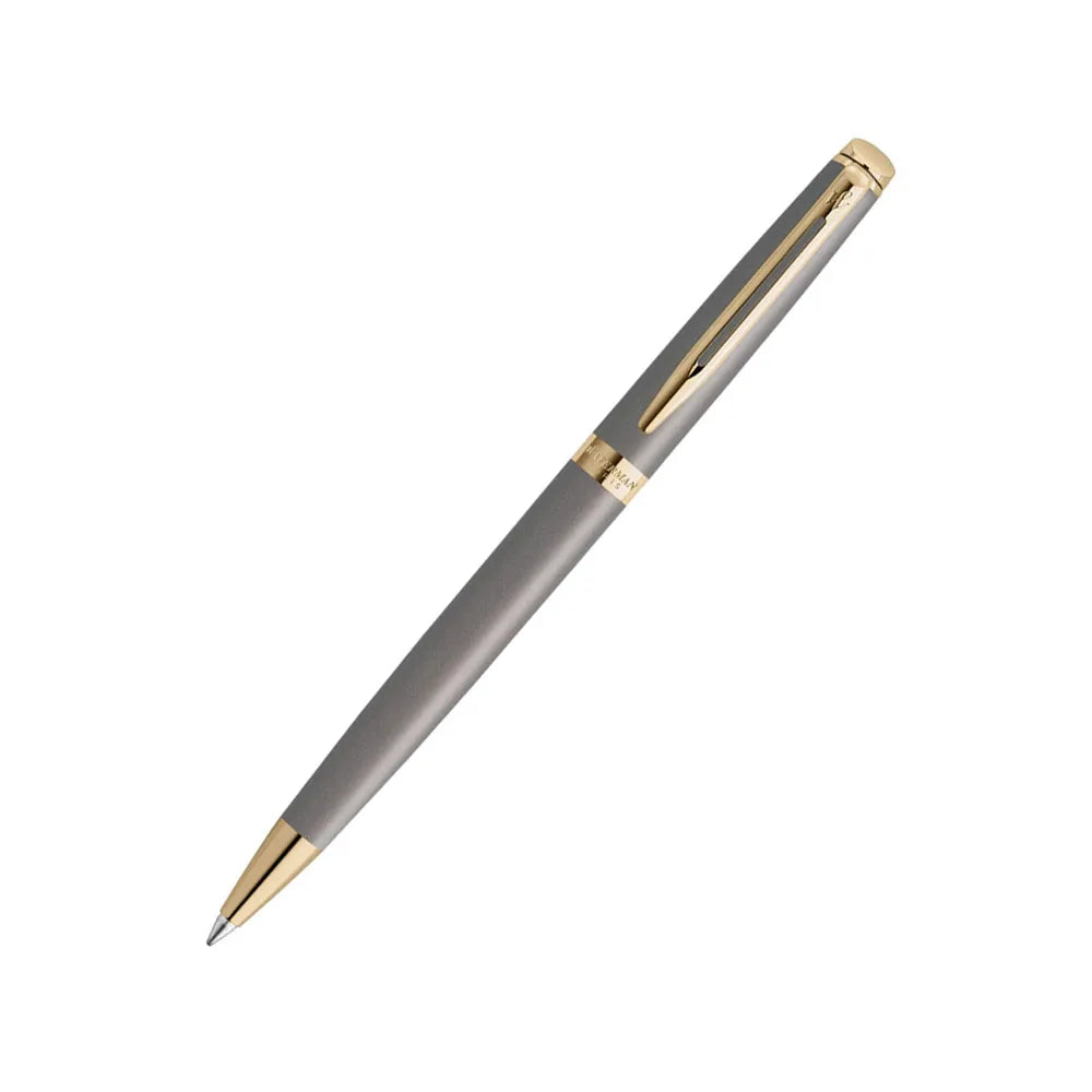 Waterman Hemisphere Metallic Grey Lacquer with Gold Trim Ballpoint Pen