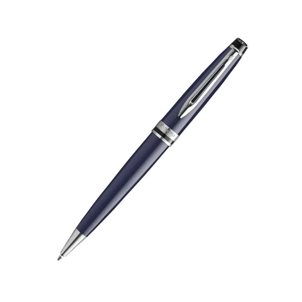 Waterman Expert Dark Blue Lacquer with Palladium-Coated Trim Ballpoint Pen