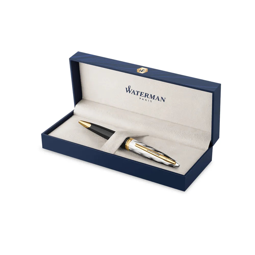 Waterman Carene Reflections of Paris Black Lacquer with Gold-plated Trim Ballpoint Pen