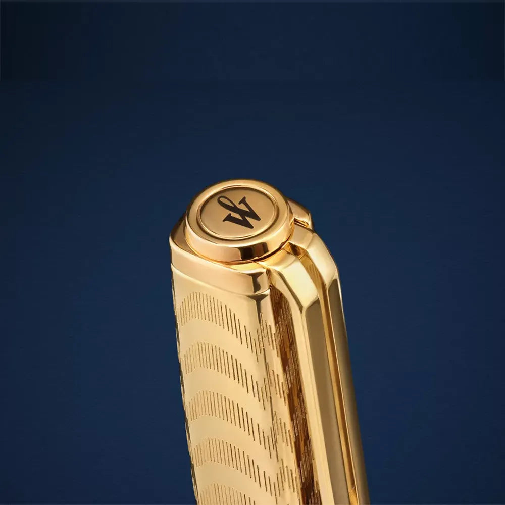 Waterman Exception Opera Special Edition Deluxe Black Lacquer with Gold-Plated Cap & Trim Fountain Pen - 18Kt Gold Nib