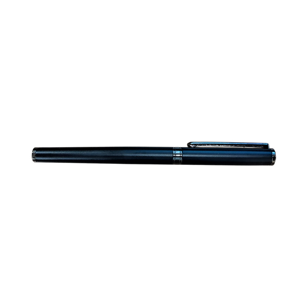 Pierre Cardin High Command Matte Black with Metal Clip Fountain Pen - Medium Nib