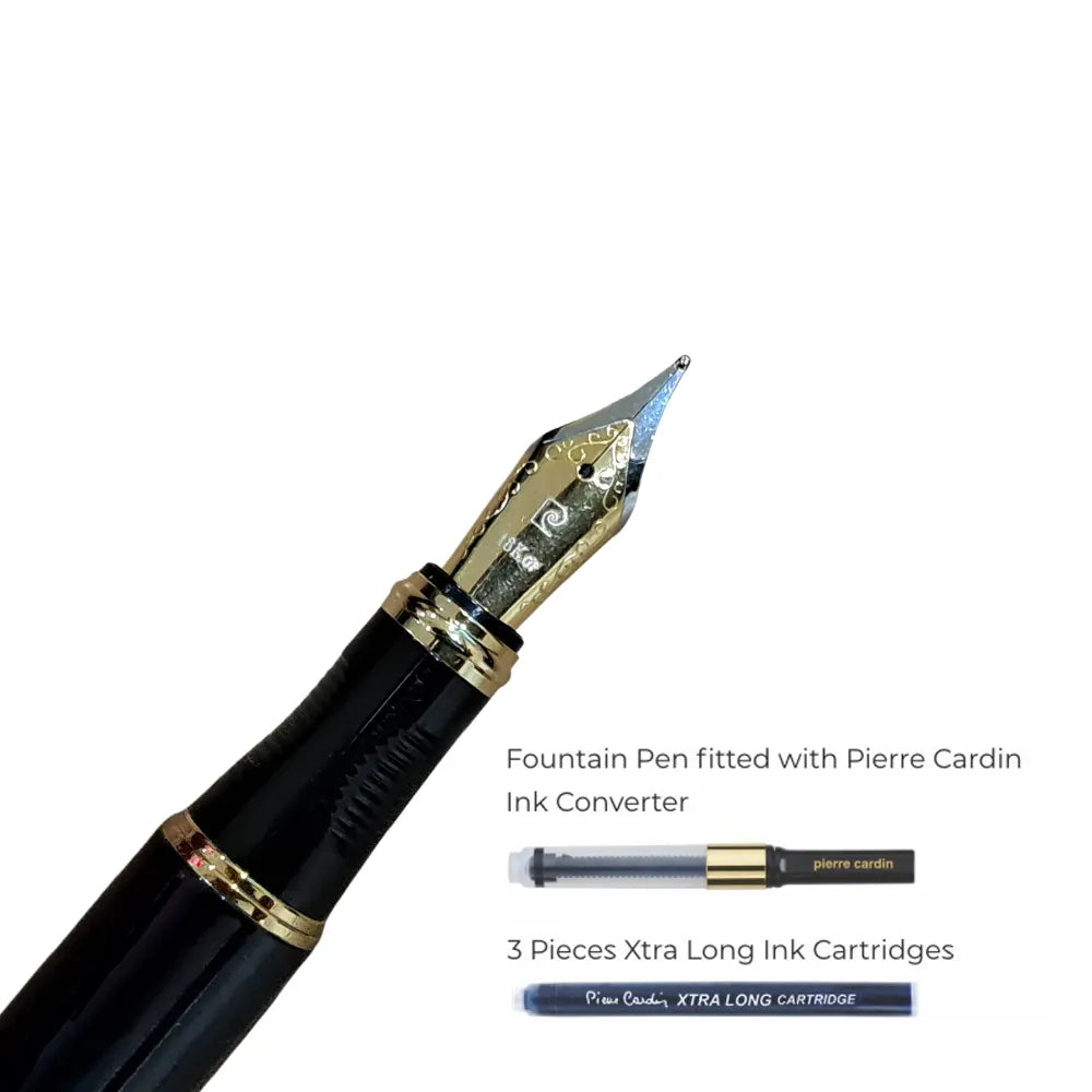 Pierre Cardin Marshal Premium Glossy Black GT Fountain Pen