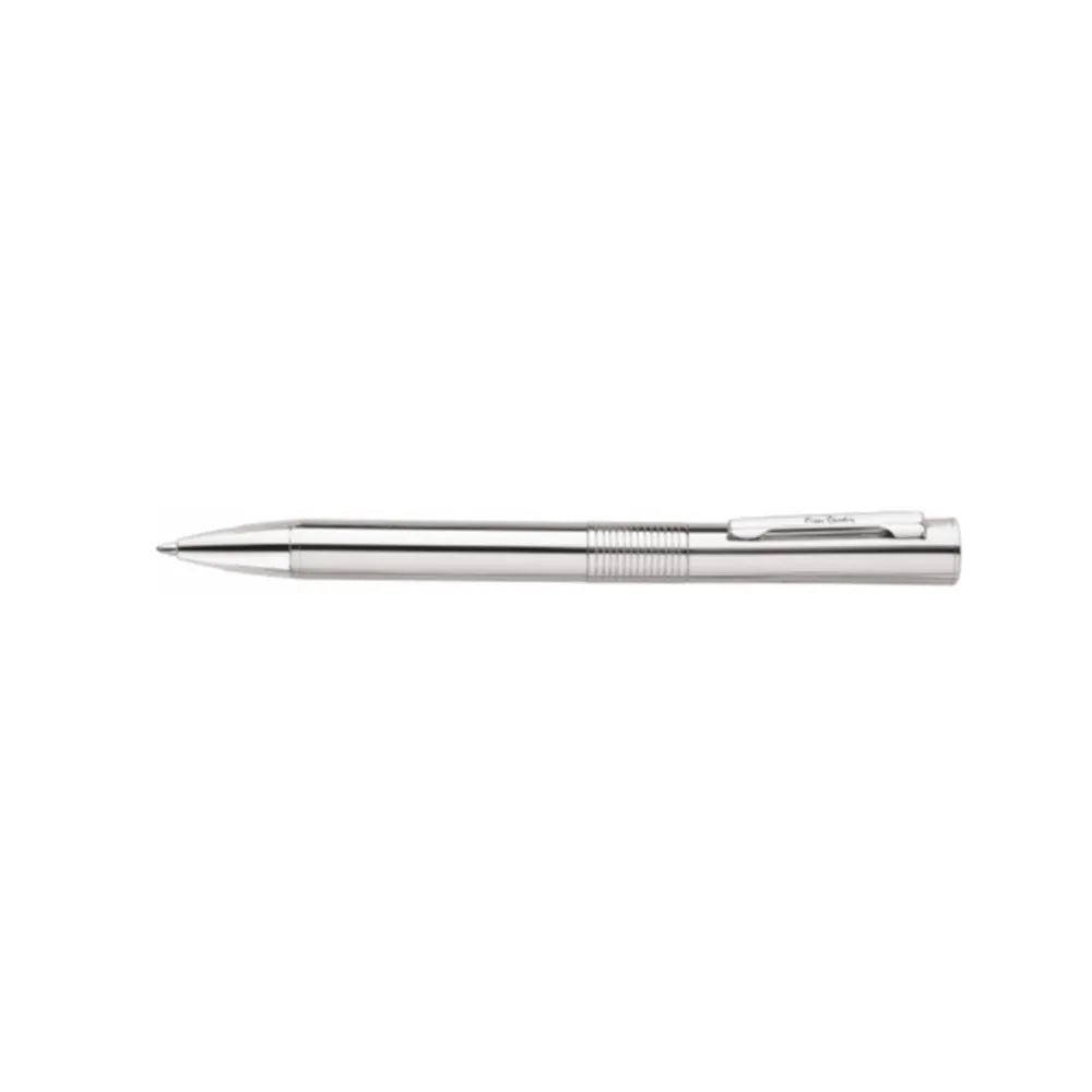 Pierre Cardin Ambassador Ball Pen stand out with its bold white gold-finished body, delivering a refined mirror-like brilliance and premium appeal. Designed for smooth, effortless writing, its solid metallic form adds a strong. executive presence - perfect for making a lasting impression. 