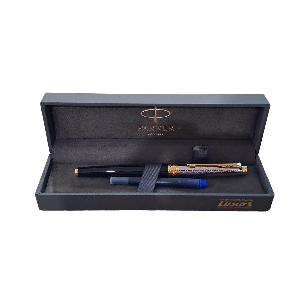 Parker Aster Black & Chrome Contemporary GT Fountain Pen – Medium Nib