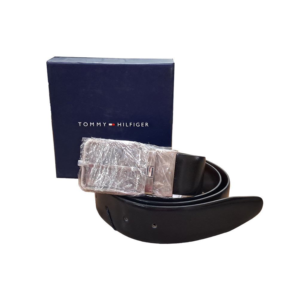 Tommy Hilfiger Cariboo Plus Black & Brown Leather Reversible Belt for Men