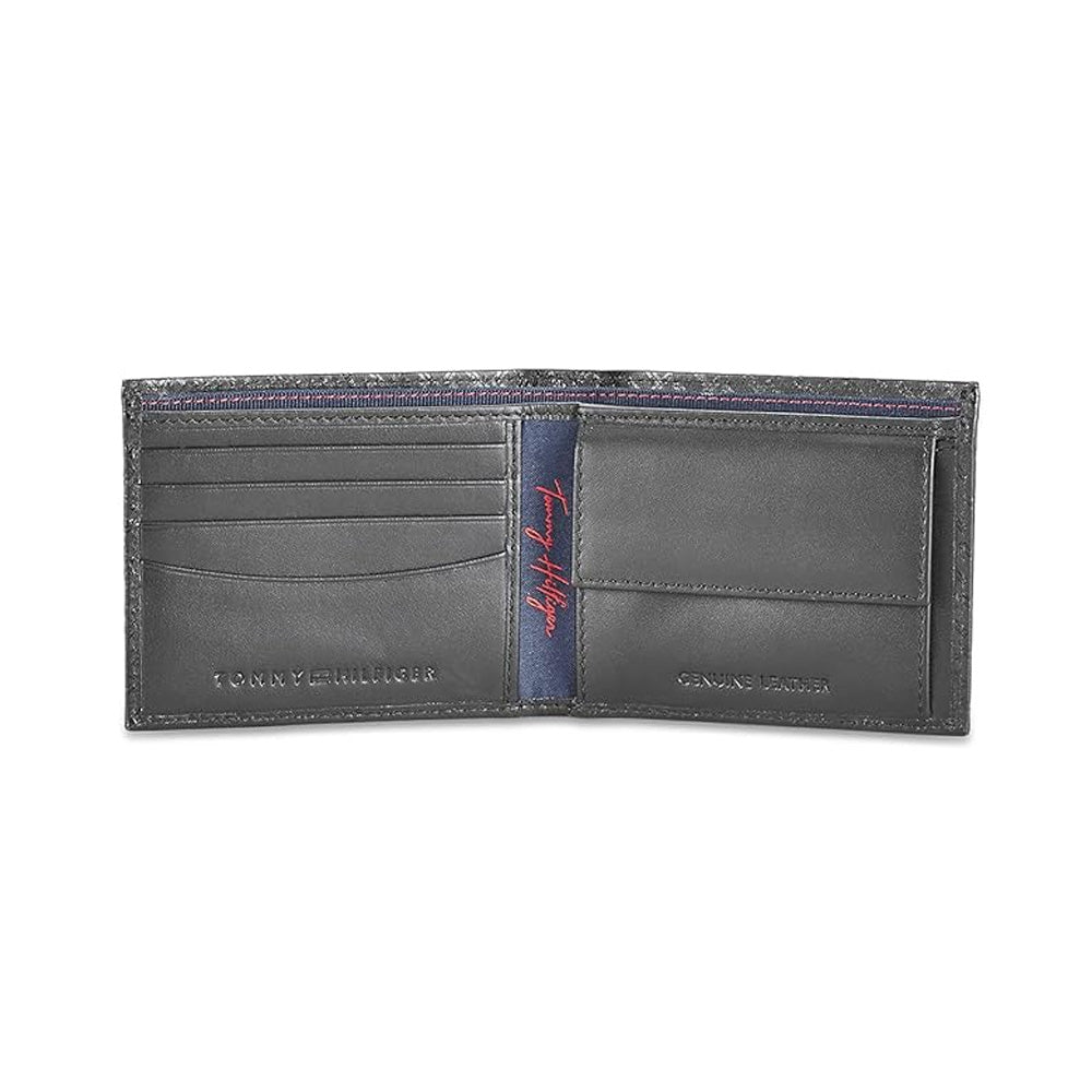 Tommy Helfiger SLG Black Daniel Leather Global Coin Wallet