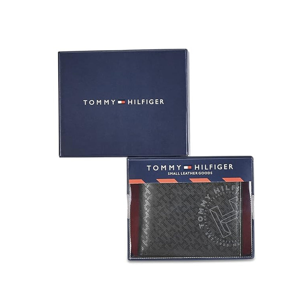 Tommy Helfiger SLG Black Daniel Leather Global Coin Wallet