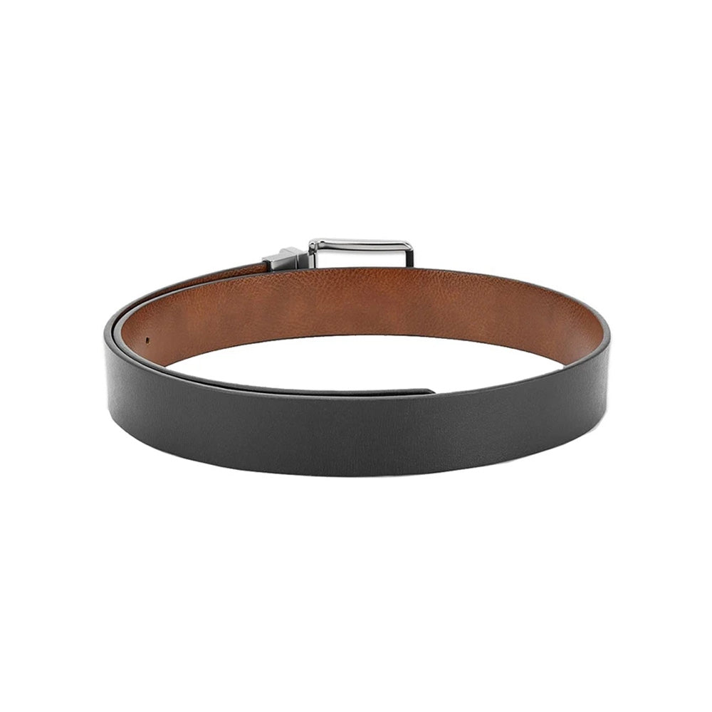 Tommy Hilfiger Jameson Black & Tan Leather Reversible Medium Belt for Men