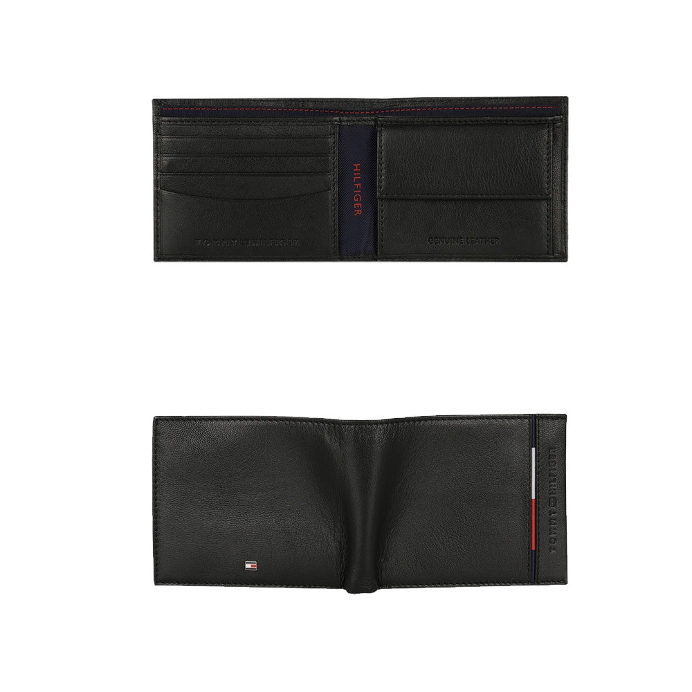 Tommy Hilfiger Black Cimarron Belt & Wallet Gift Set