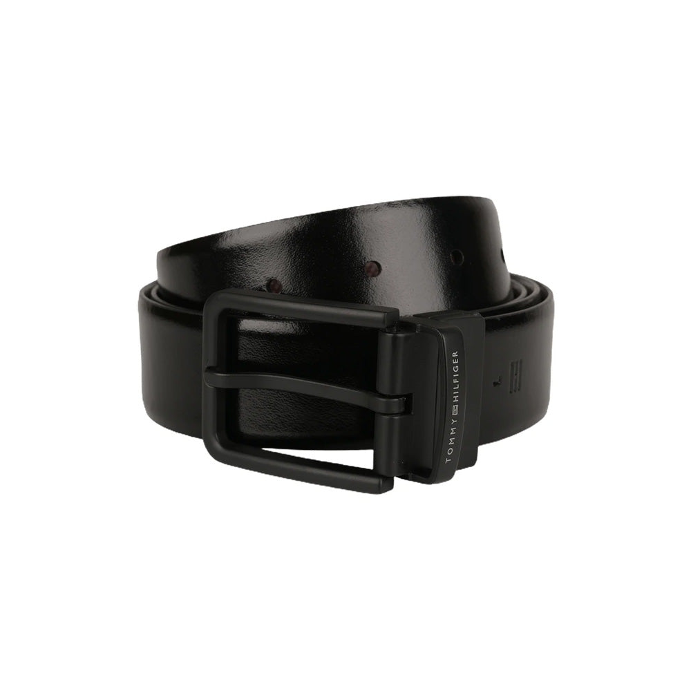 Tommy Hilfiger Black Cimarron Belt & Wallet Gift Set