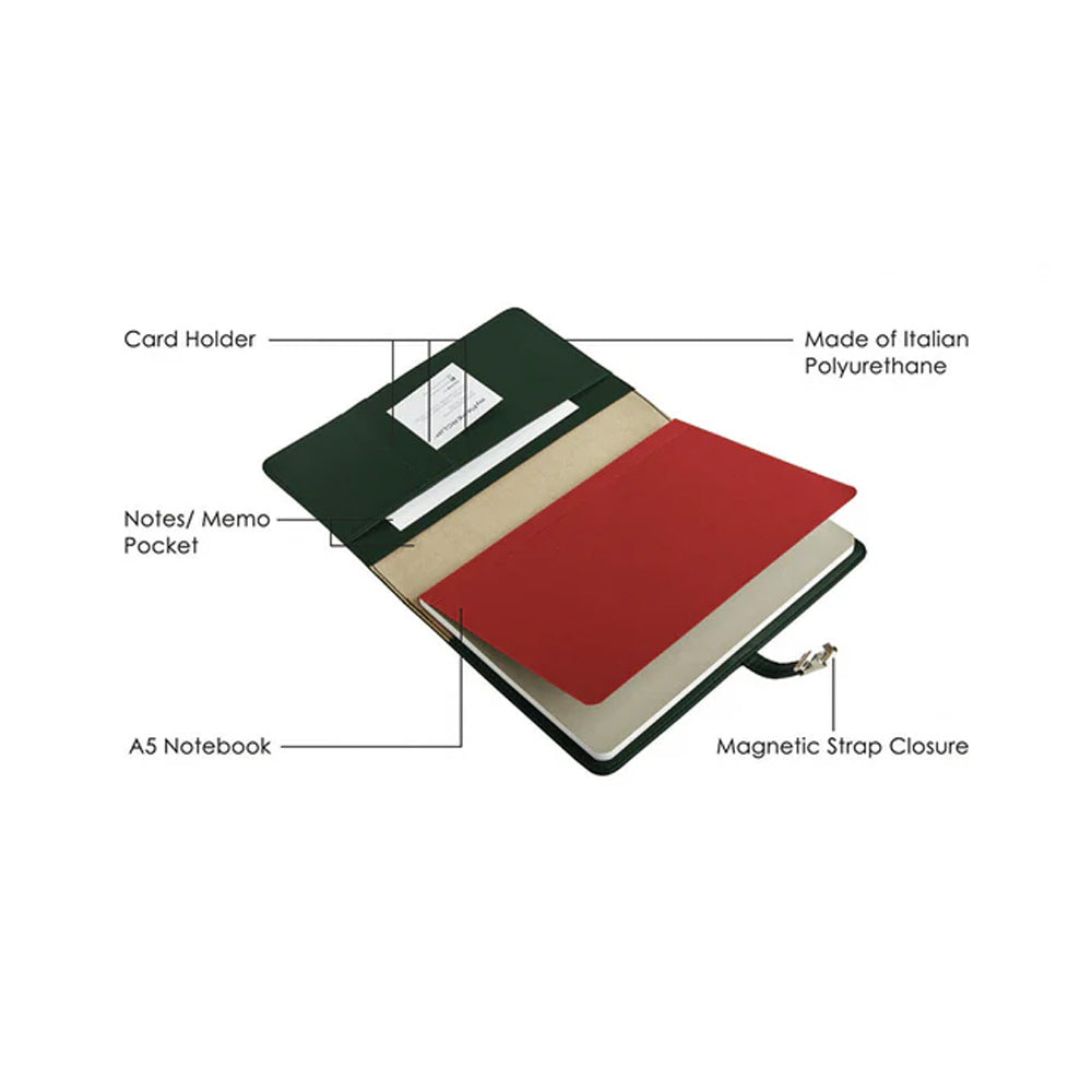 myPAPERCLIP Personal Organiser Classic Edition A5 - Green