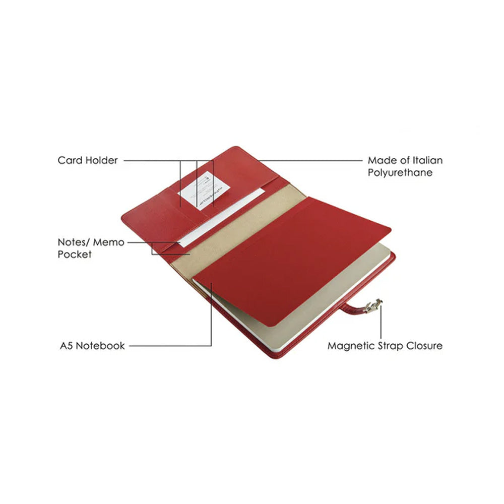 myPAPERCLIP Personal Organiser Classic Edition A5 - Red