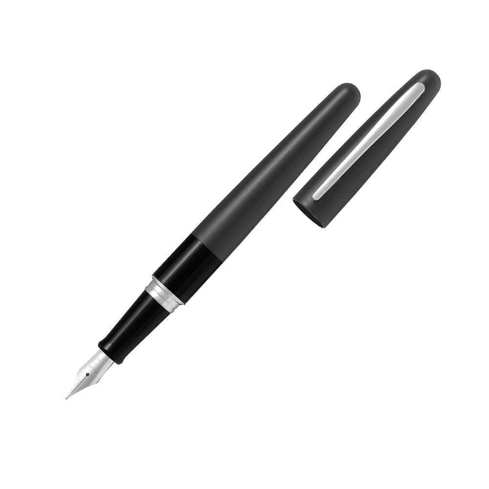 Pilot MR1 Metal Series Black Fountain Pen – Calligraphy Medium Nib