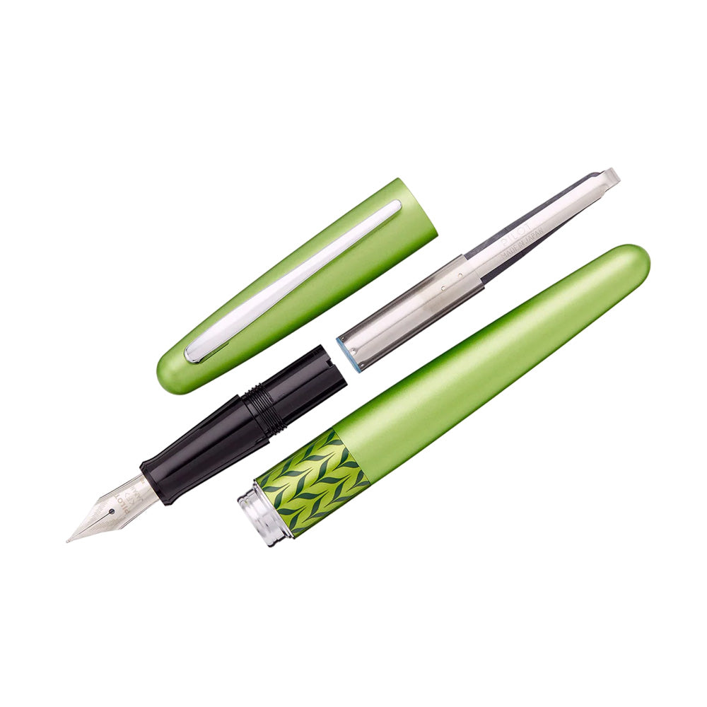 Pilot MR 3 Retro Pop Collection Metallic Light Green Fountain Pen – Calligraphy Medium Nib