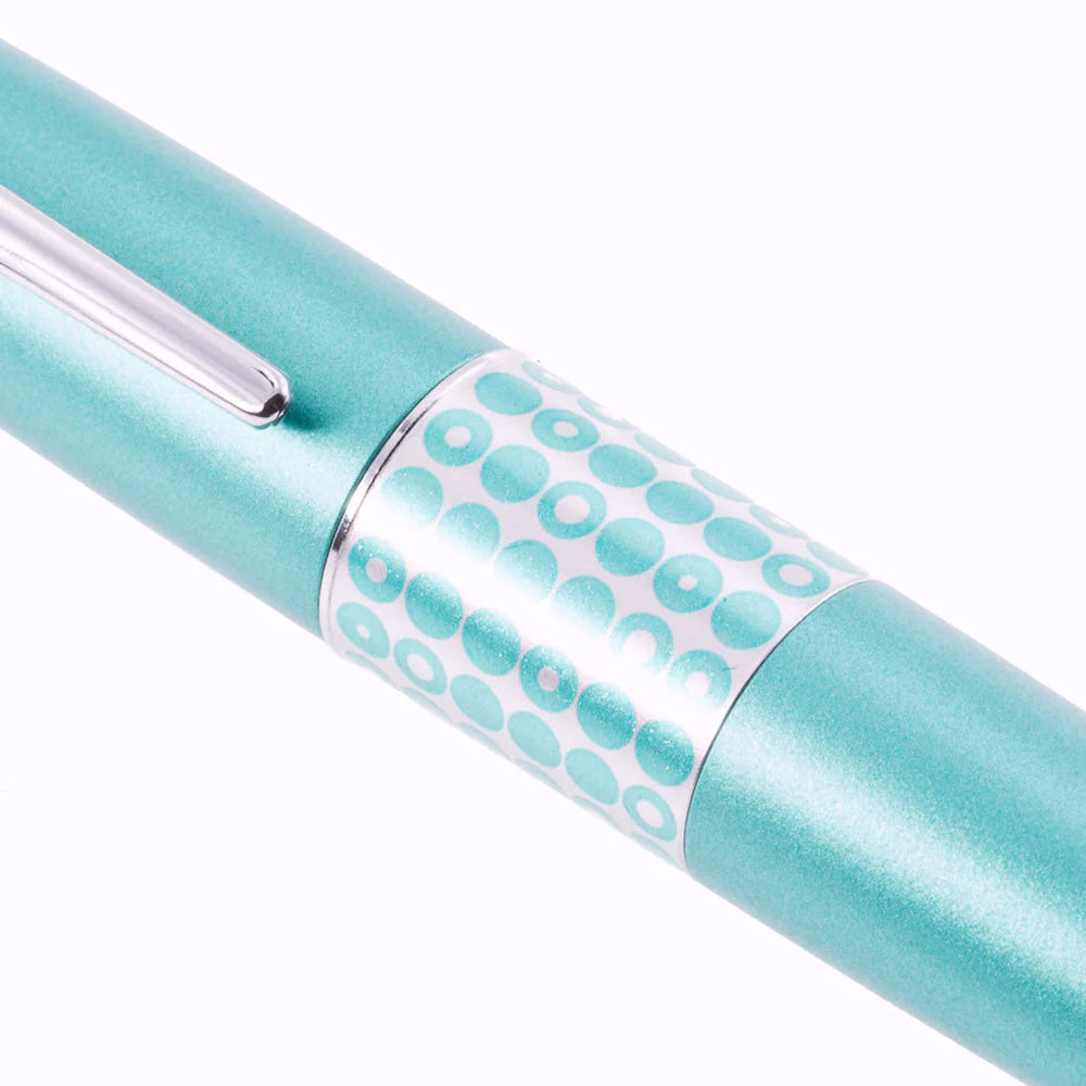 Pilot MR 3 Retro Pop Collection Metallic Light Blue Fountain Pen – Calligraphy Medium Nib