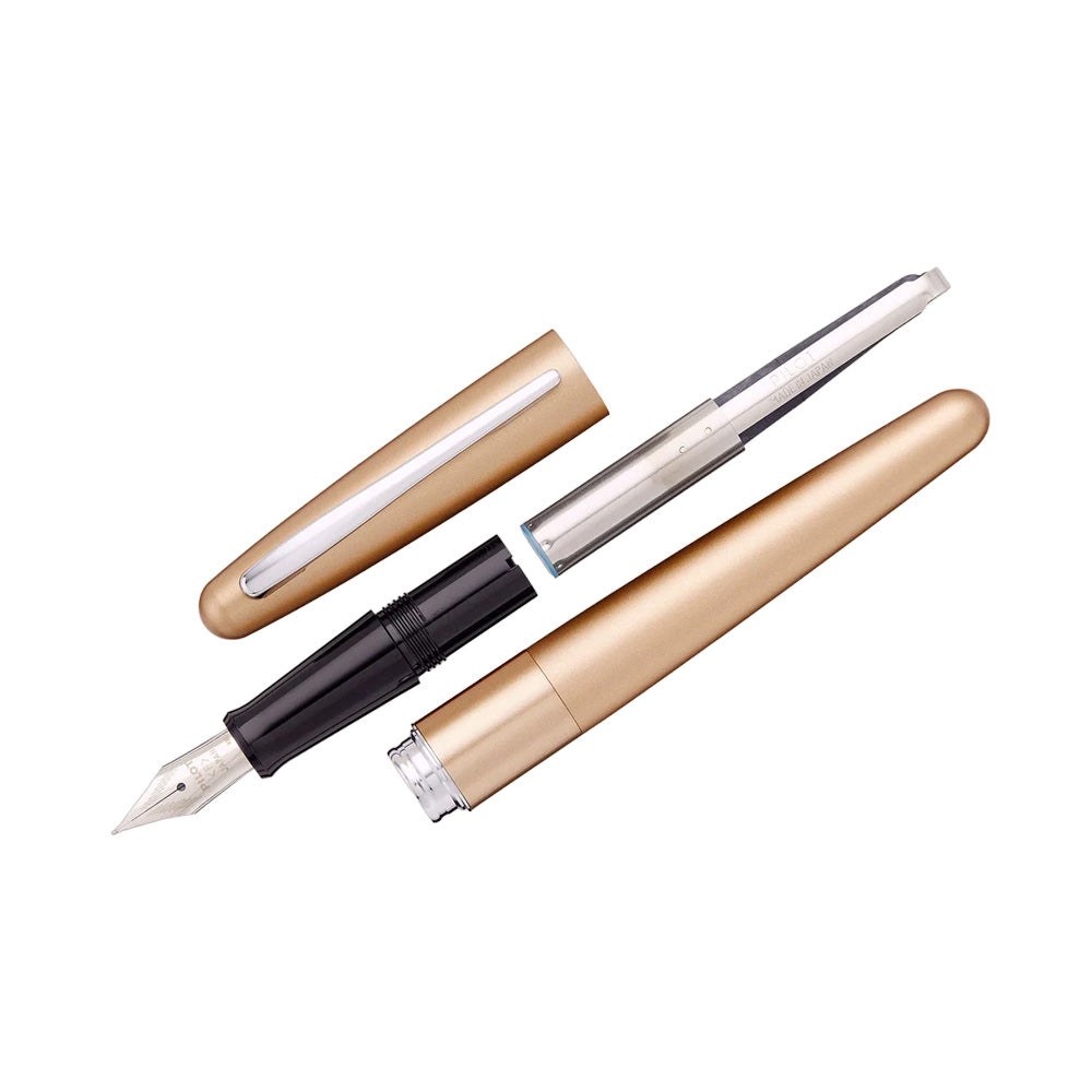 Pilot MR1 Metal Series Gold Plain Fountain Pen – Stainless Steel Nib