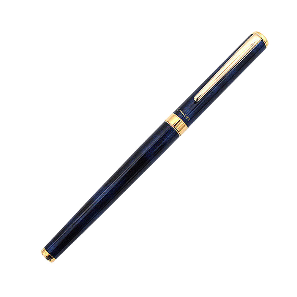 Pilot Cavalier Black & Blue GT Fountain Pen - Fine Nib