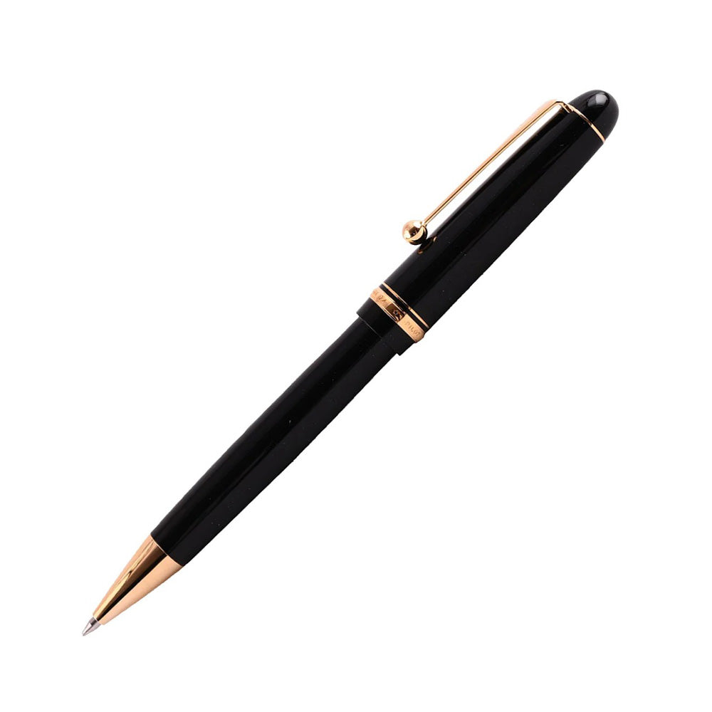 PILOT CUSTOM 74万年筆 ブラック ゴールド Pilot Custom 74 Black Resin with Gold-Plated Trim Ballpoint Pen