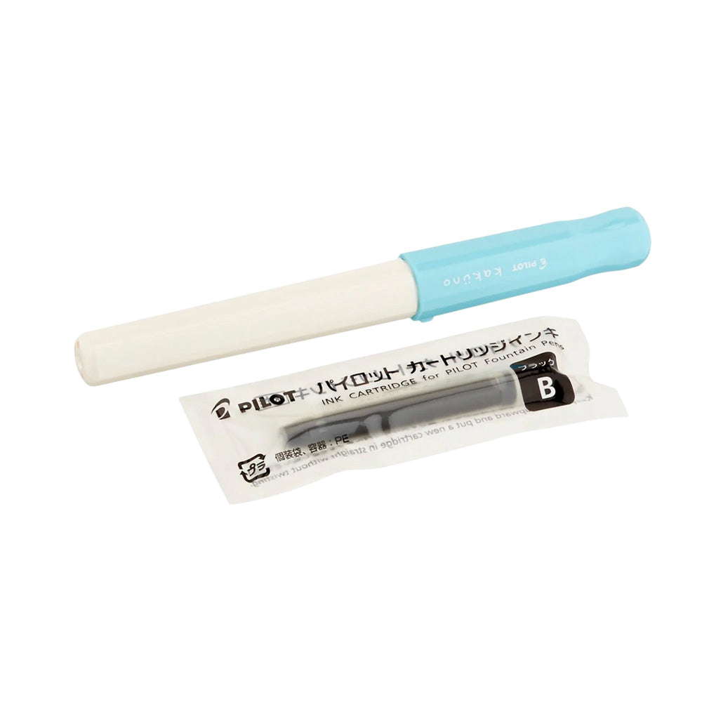 Pilot Kakuno Soft Blue Fountain Pen – Extra Fine Nib