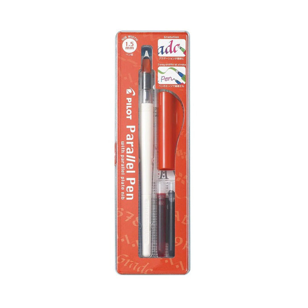 Pilot Parallel Pen Set with Cartridge 1.5mm - Red