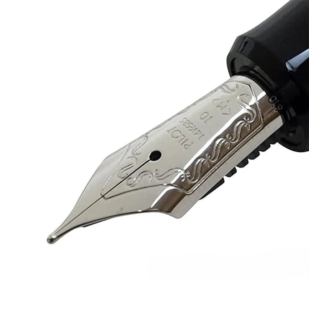 Pilot Custom Heritage SE Marble Green CT Fountain Pen - 14Kt Gold Rhodium-Plated Medium Nib