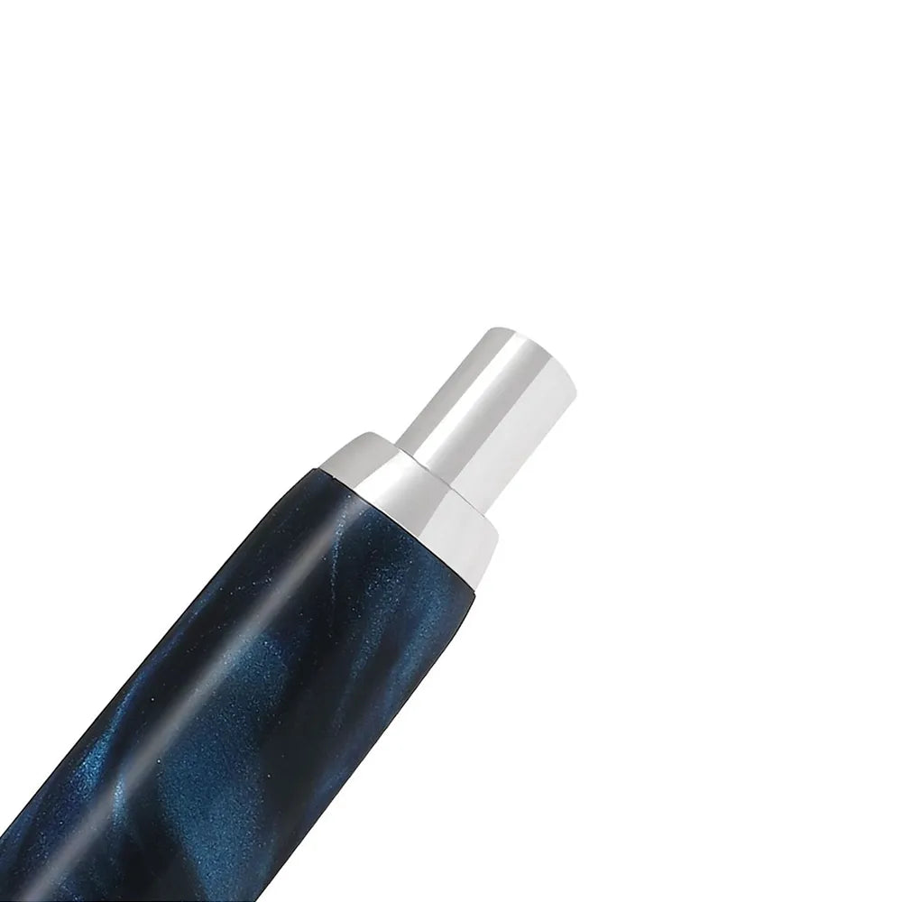 Pilot Capless SE Marble Blue with Rhodium Trim Fountain Pen - 18Kt Gold-Rhodium Plated Medium Nib