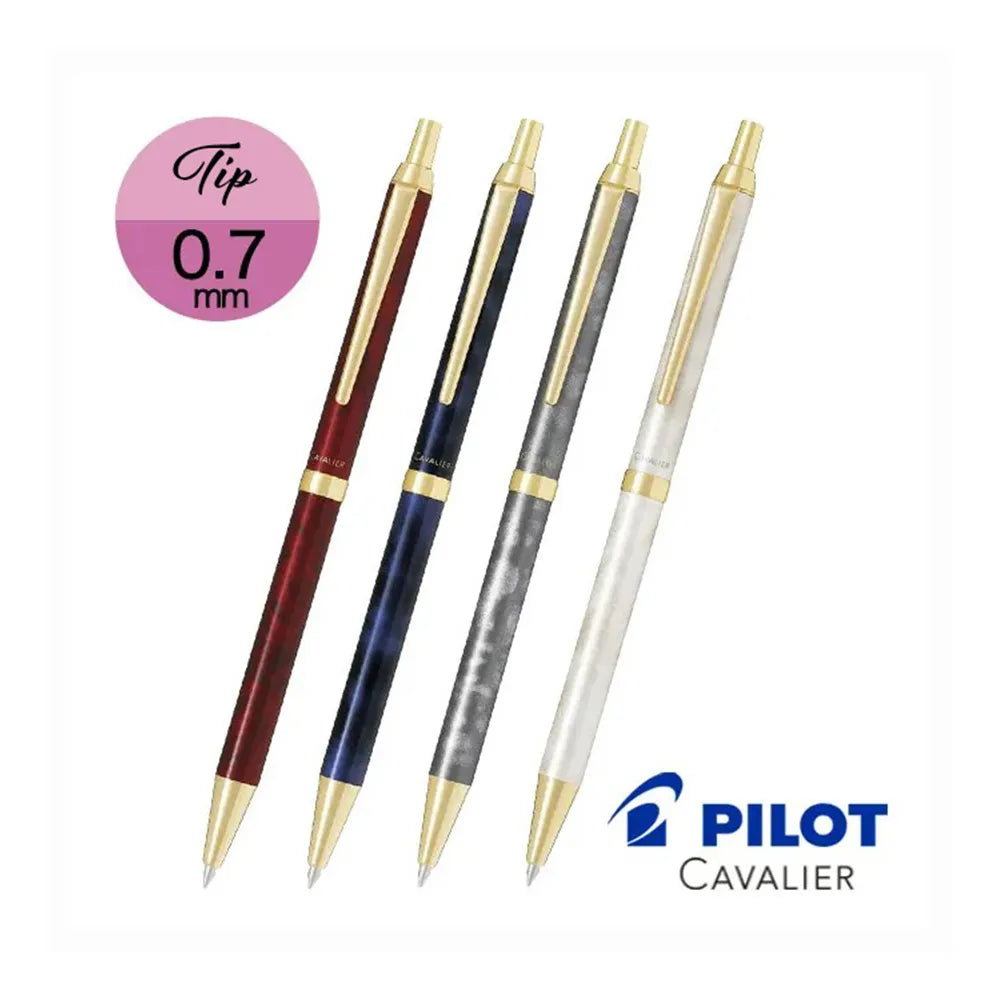 Pilot Cavalier Gold & White GT Ballpoint Pen
