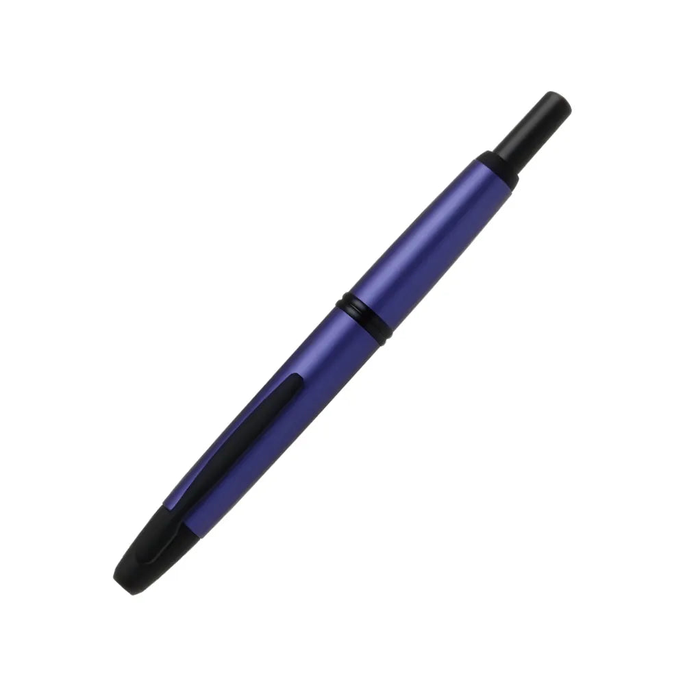Pilot Capless Matte Purple with Black PVD Trim Fountain Pen – Stainless Steel Nib