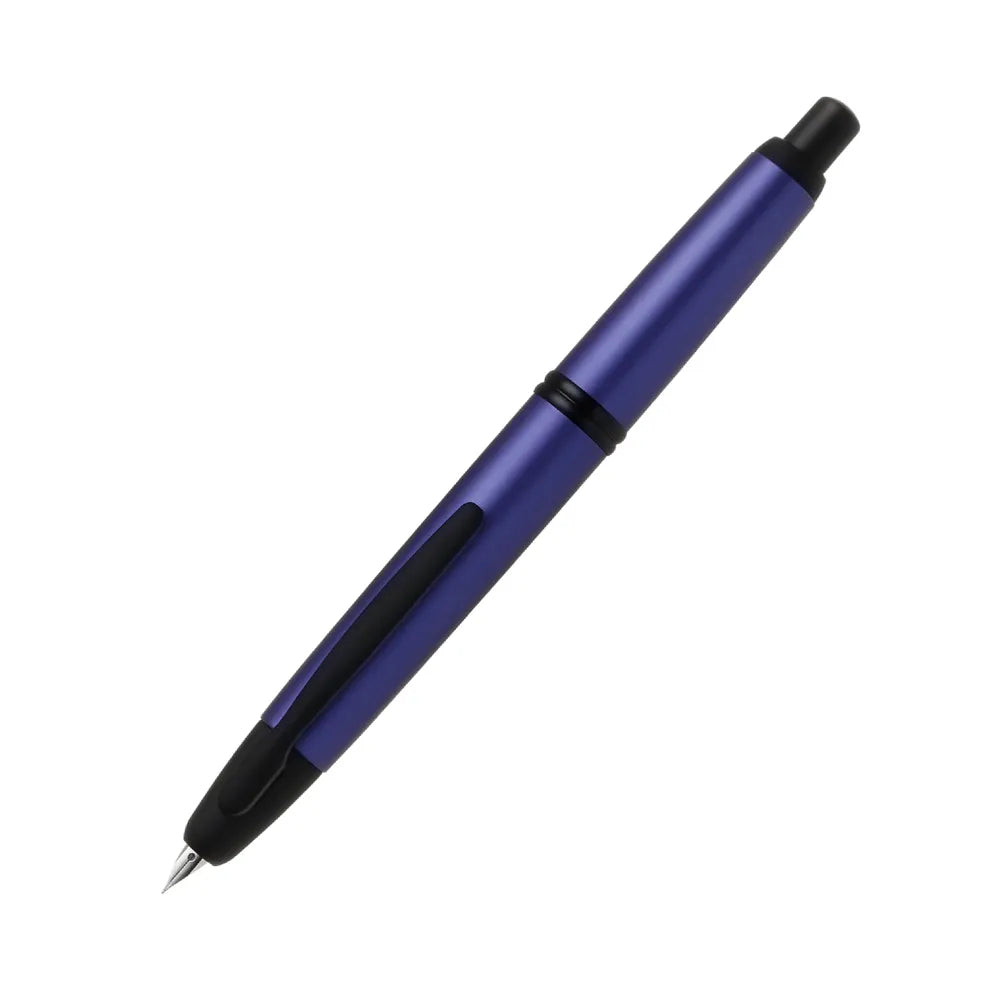 Pilot Capless Matte Purple with Black PVD Trim Fountain Pen – Stainless Steel Nib