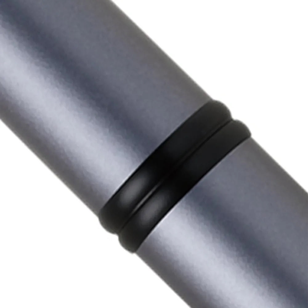 Pilot Capless Matte Silver with Black PVD Trim Fountain Pen – Stainless Steel Nib