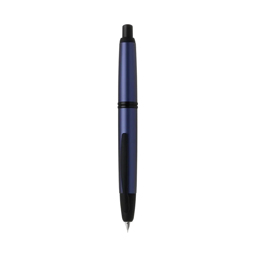 Pilot Capless Matte Ash Blue with Black PVD Trim Fountain Pen – Stainless Steel Nib