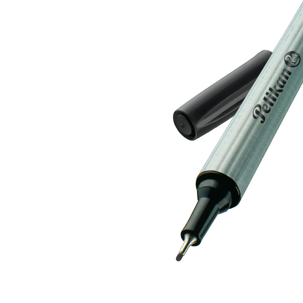 Pelikan Fineliner 96 0.4mm Tip - Black (Pack of 4)