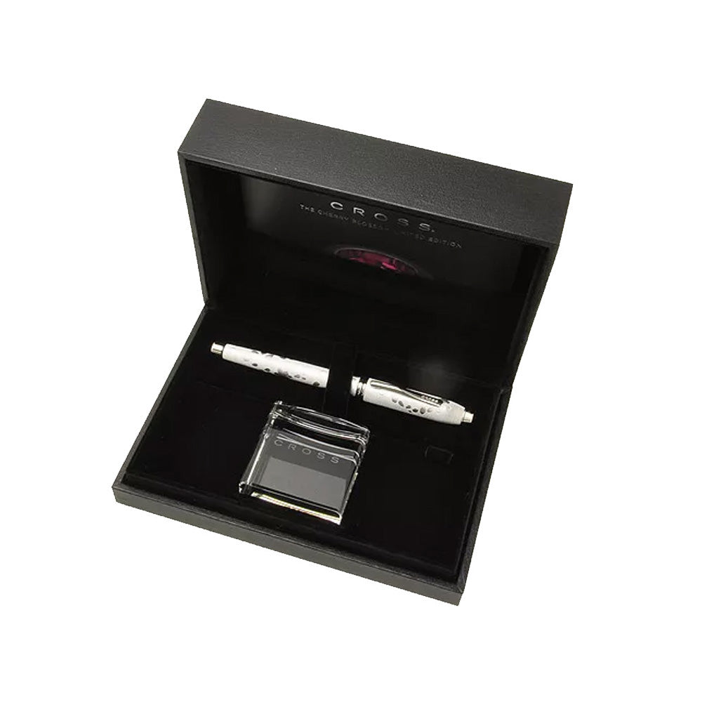 Cross Townsend Limited Edition Cherry Blossom Brushed Platinum Rollerball Pen