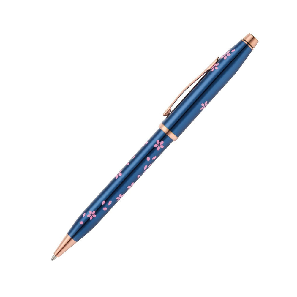 Cross Century II Cherry Blossom Translucent Blue Lacquer Ballpoint Pen