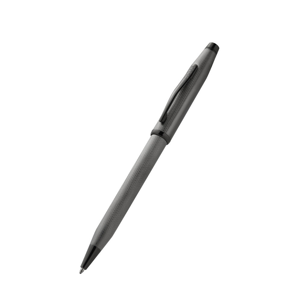 Cross Century II Polished Slate Gray Engraved Diamond Pattern Ballpoint Pen