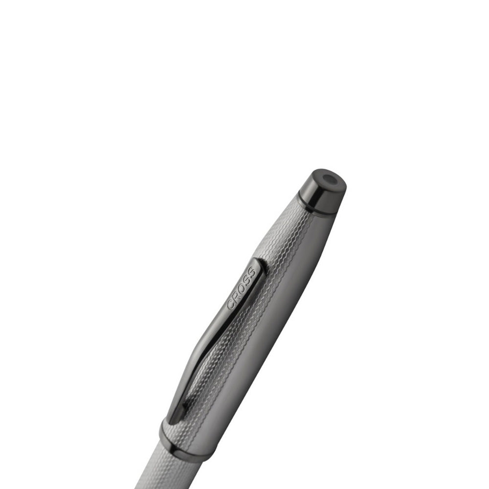 Cross Century II Polished Slate Gray Engraved Diamond Pattern Ballpoint Pen