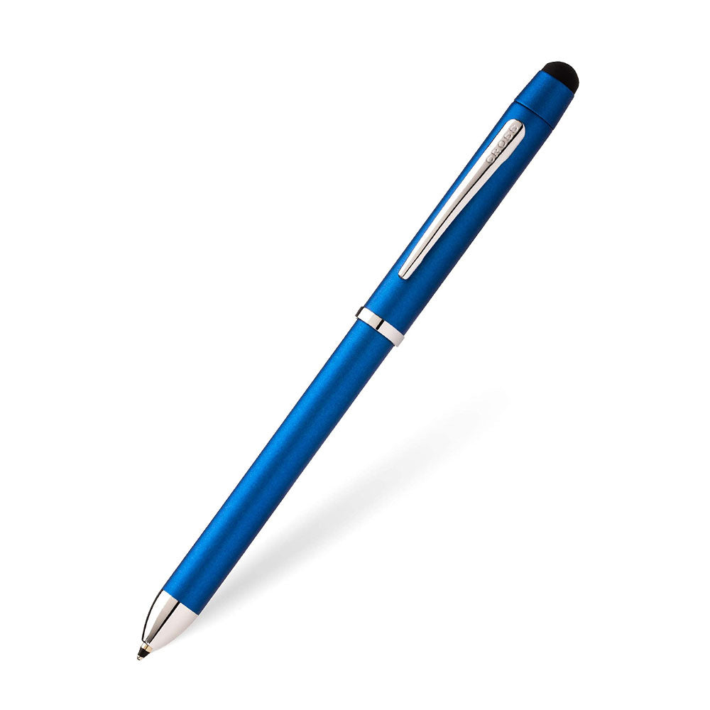 Cross Tech3+ Metallic Blue with Polished Chrome Trim Multifunction Pen