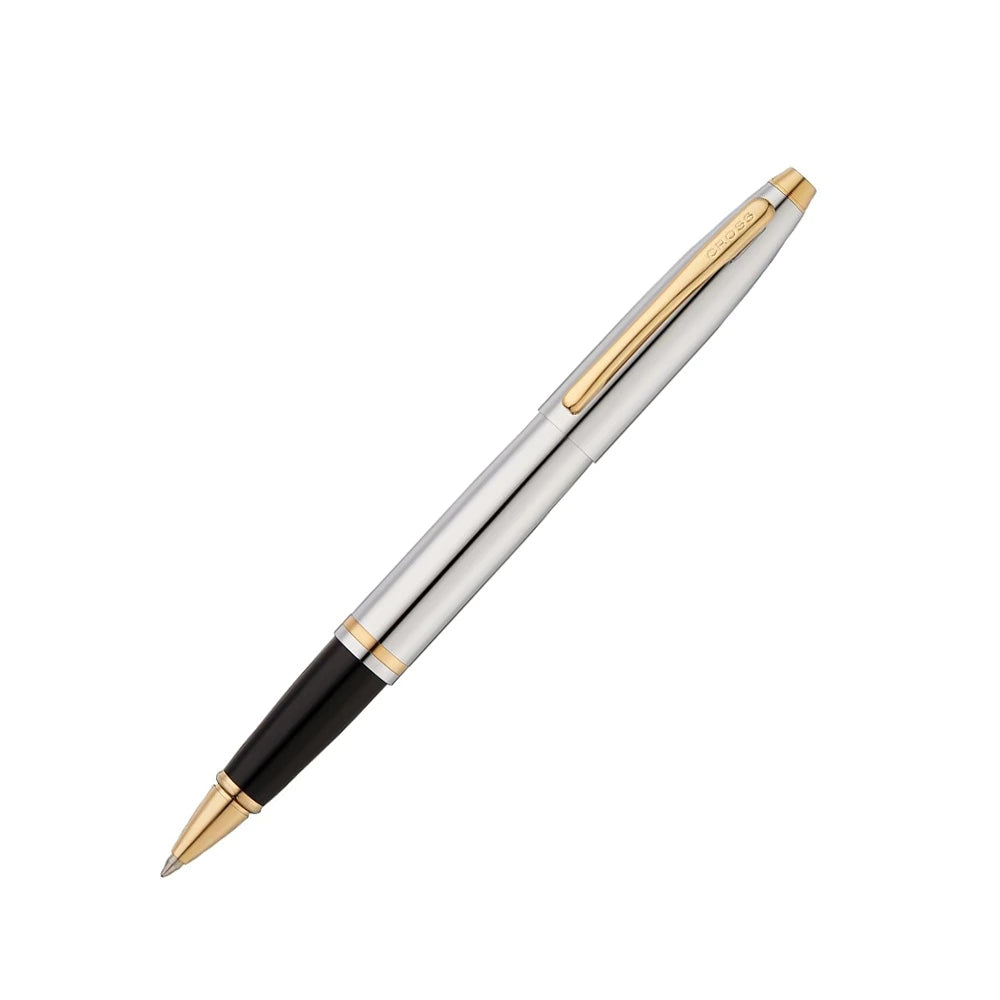 Cross Calais Medalist Chrome with Gold-Plated Rollerball Pen