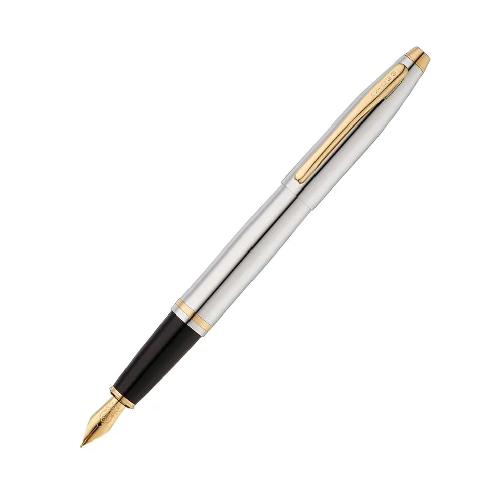 Cross Calais Medalist Chrome with Gold-Plated Trim Fountain Pen