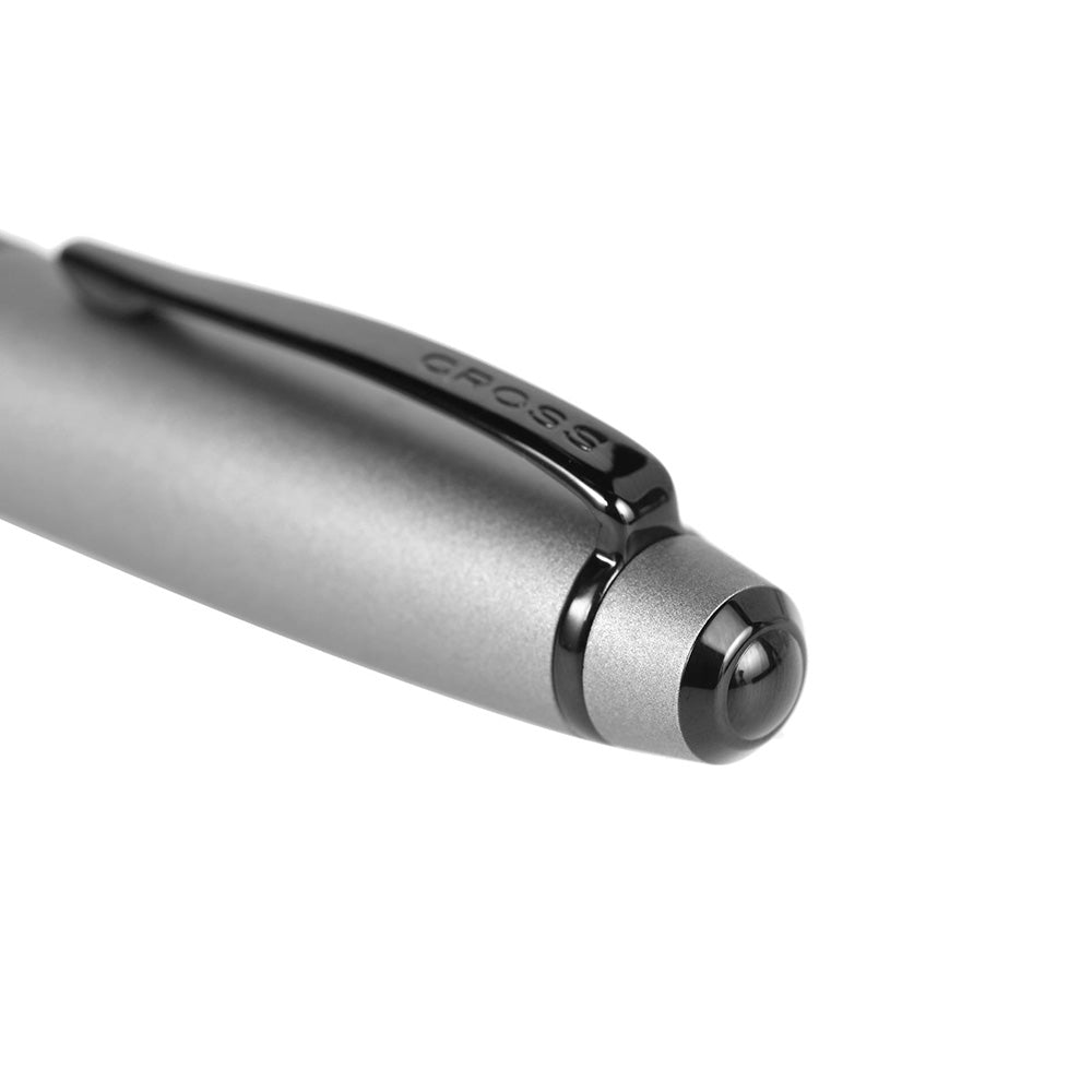 Cross Bailey Matte Gray Lacquer with Polished Black PVD Trim Ballpoint Pen