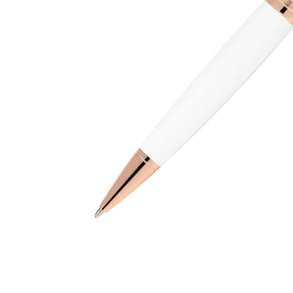 Cross Bailey Pearlescent White with Rose-Gold Trim Ballpoint Pen