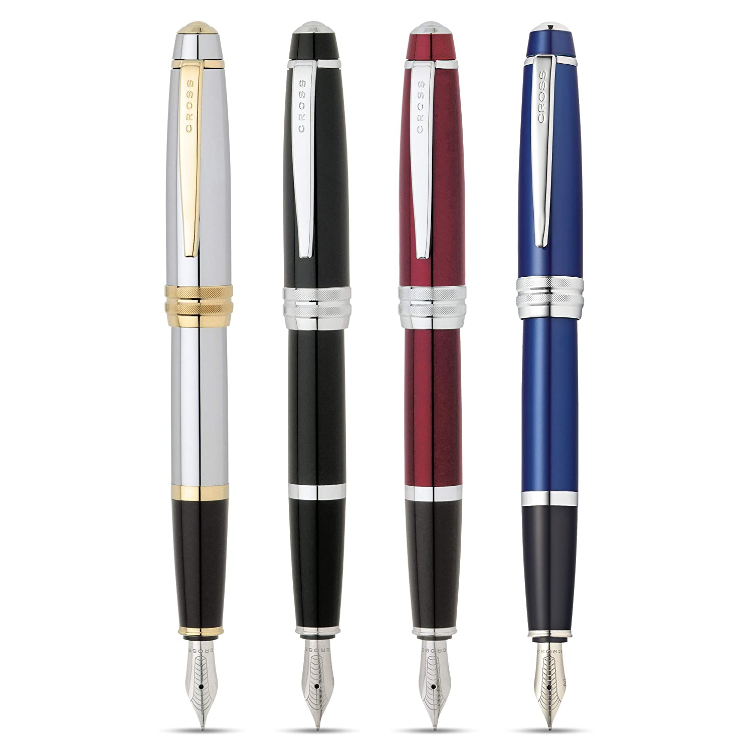 Cross Bailey Medalist Polished Chrome with GT Fountain Pen - Medium Nib