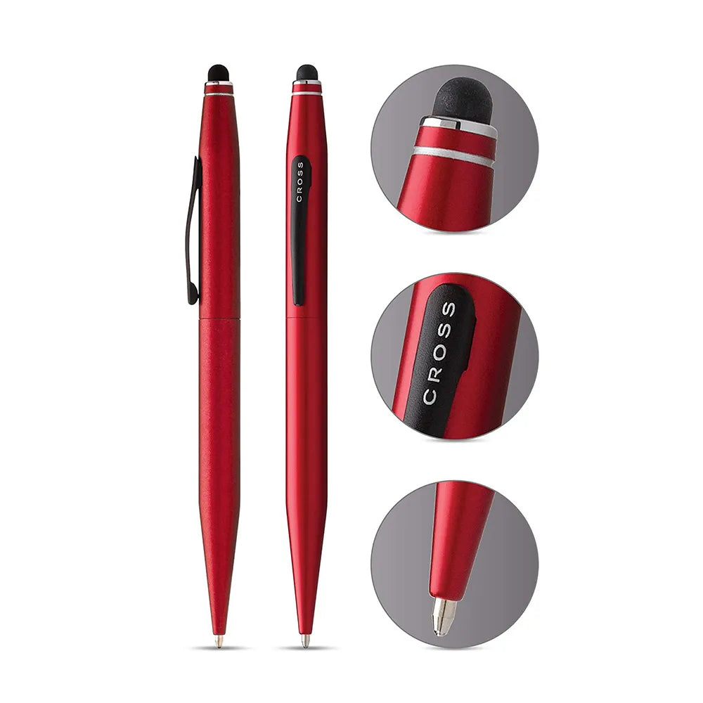 Cross Tech 2 Metallic Red Ballpoint Pen with Stylus