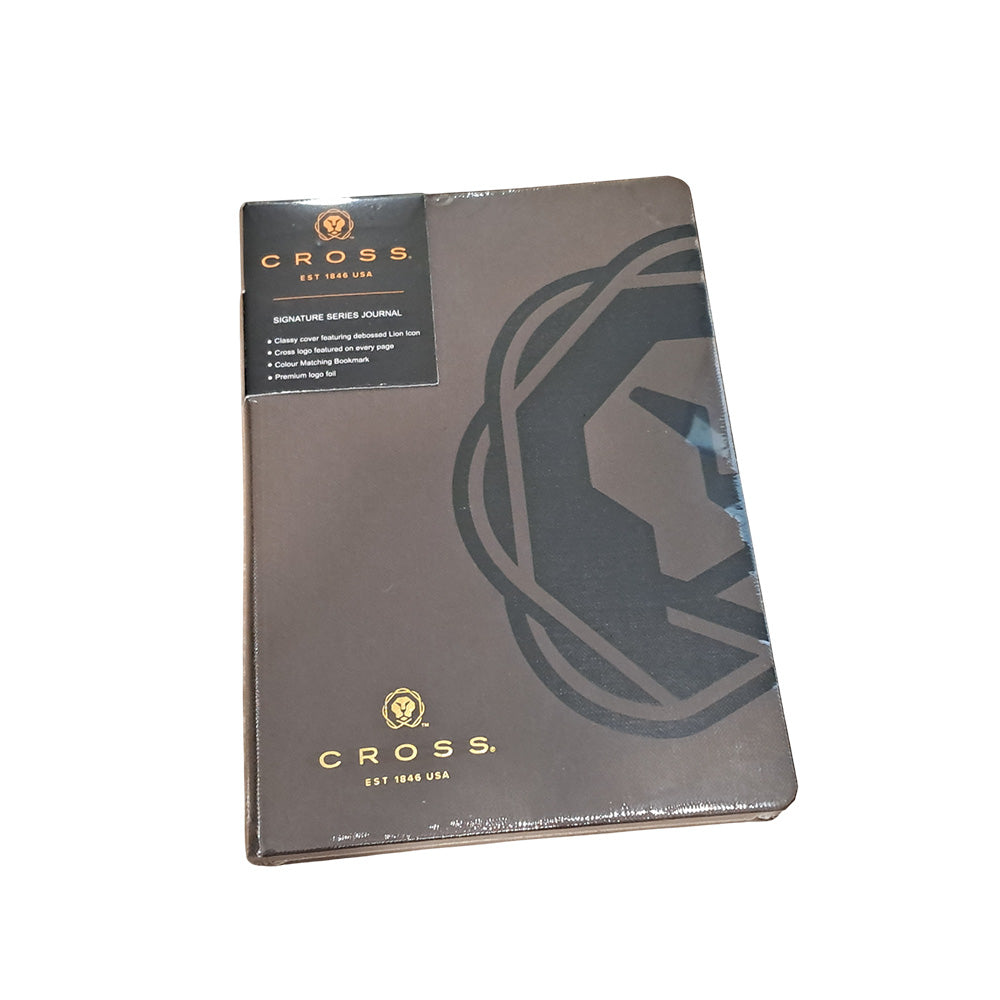 Cross Coventry Black Lacquer GT Ballpoint Pen + Executive A5 Brown Notebook