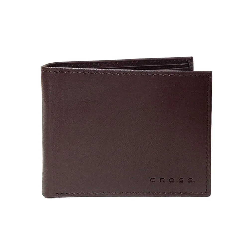 Cross Coventry Polished Chrome GT Ballpoint Pen With Brown Card Wallet