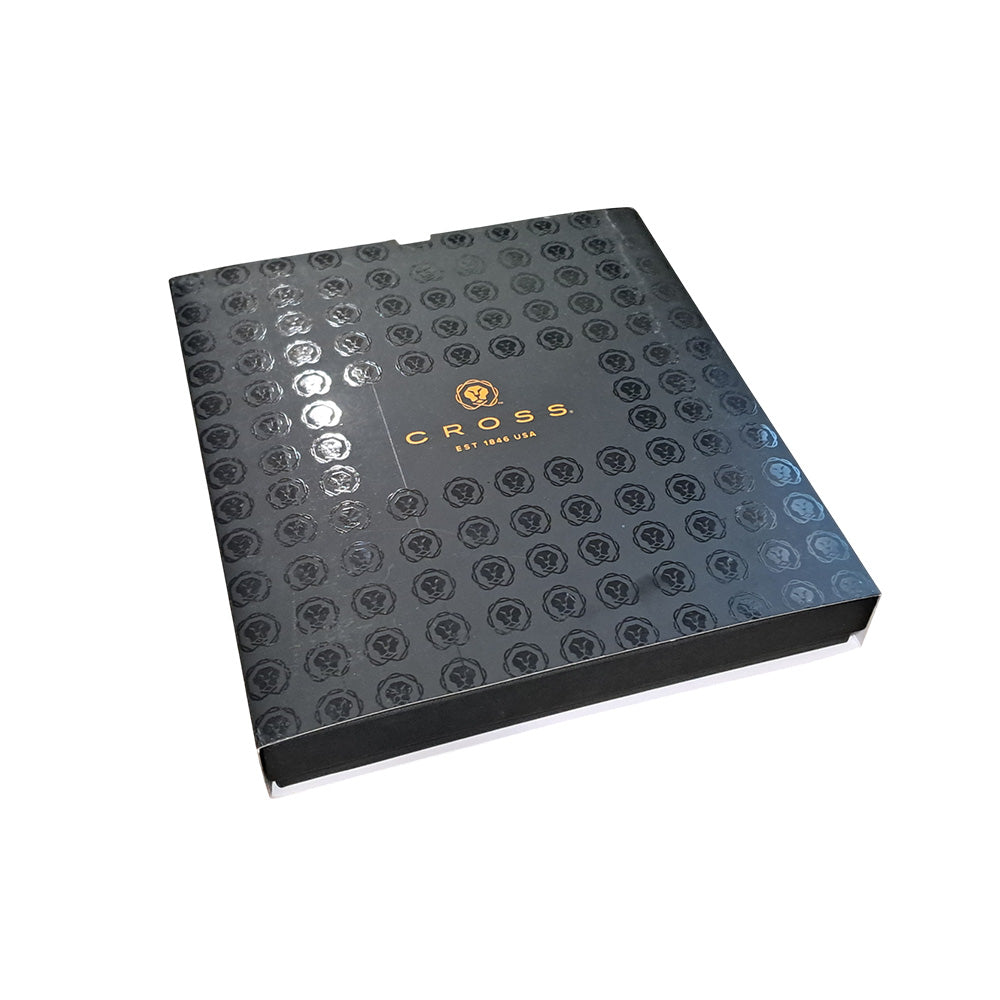 Cross Coventry Polished Chrome Ballpoint Pen + Executive A5 Blue Notebook